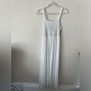 Sincerely Jules white crochet maxi dress NWT